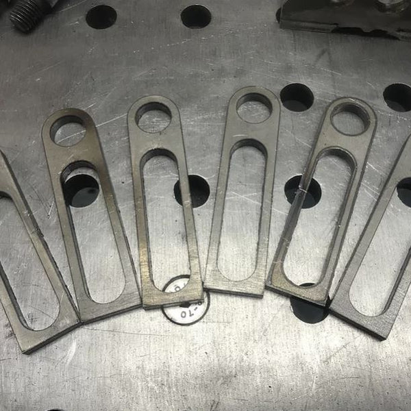 MAC - 75mm Slotted Tab Stops (6mm) Pack of 4no. - Fixture Modular Welding Table Tooling