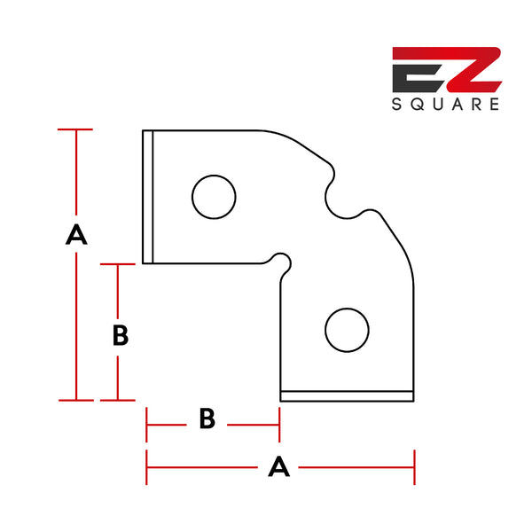 MAC - EZ Square 50mm - 90 Degree Speed Square - Made In Britain - Welding Fabrication Tooling - EZ-SQ50