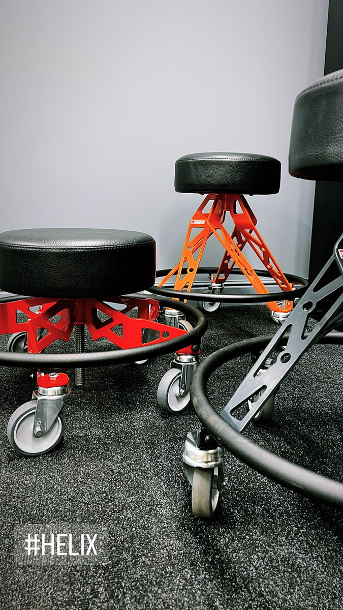 Helix Low Rider Adjustable Workshop Chair / Shop Stool - Made In Brita ...