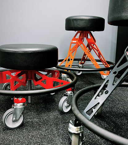 Helix Low Rider Adjustable Workshop Chair / Shop Stool - Made In Brita ...
