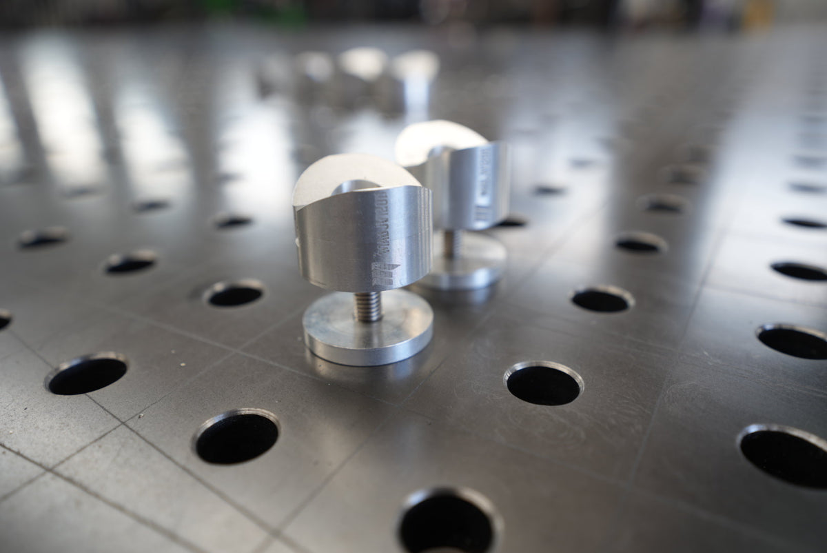 MAC - 2no. (Pair) Adjustable Aluminium V Block 120D - Made In Britain