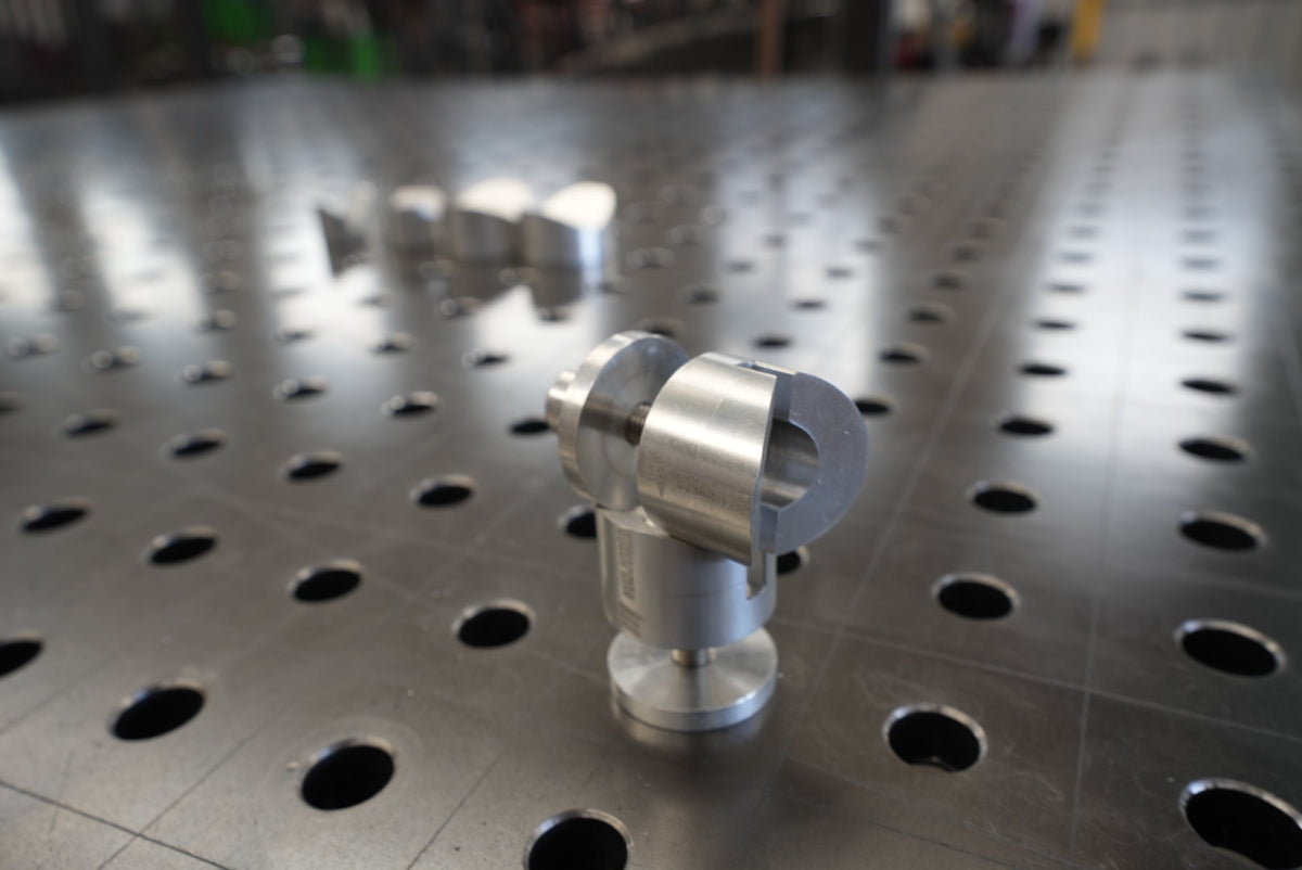 MAC - 2no. (Pair) Adjustable Aluminium V Block 120D - Made In Britain