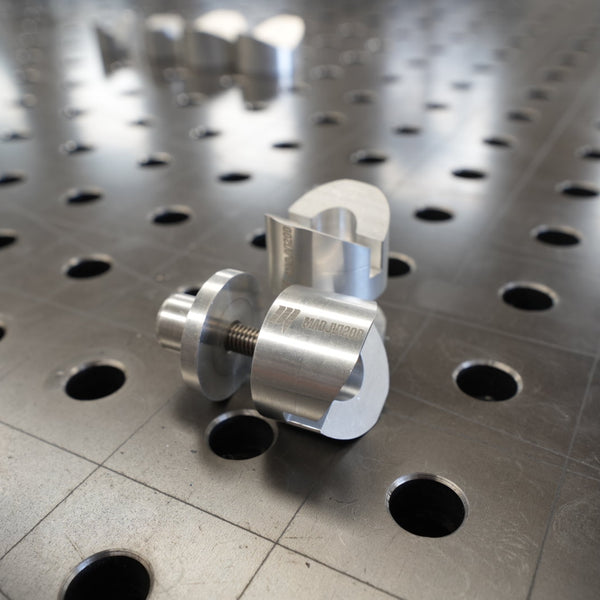 MAC - 2no. (Pair) Adjustable Aluminium V Block 120D - Made In Britain