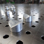MAC - 2no. (pair ) 50mm Smooth Aluminium V Block 120D - Made In Britain