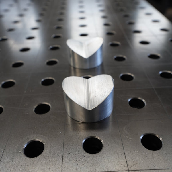 MAC - 2no. (pair ) 50mm Smooth Aluminium V Block 120D - Made In Britain