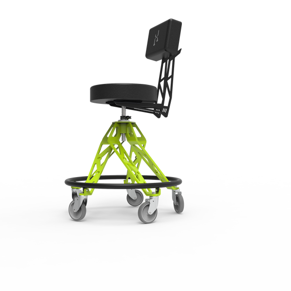 Workshop chair with wheels hotsell