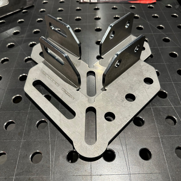 EZ Square Reverse 3D 200mm - 90 Degree Speed Square - Made In Britain - Welding Fabrication Tooling - EZ-SQ200VX