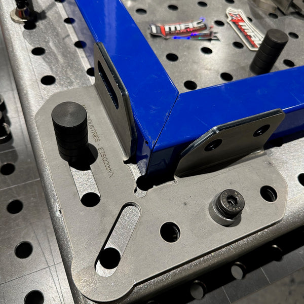 EZ Square Reverse 3D 200mm - 90 Degree Speed Square - Made In Britain - Welding Fabrication Tooling - EZ-SQ200VX