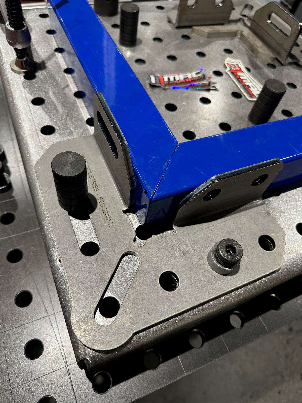 EZ Square Reverse 3D 200mm 90 Degree Speed Square Made In Britain Welding Fabrication Tooling EZ-SQ200VX, view 4