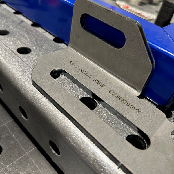 EZ Square Reverse 3D 200mm - 90 Degree Speed Square - Made In Britain - Welding Fabrication Tooling - EZ-SQ200VX