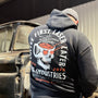 MAC - Coffee First Skull Hoodie - Unisex - Oversized Fit