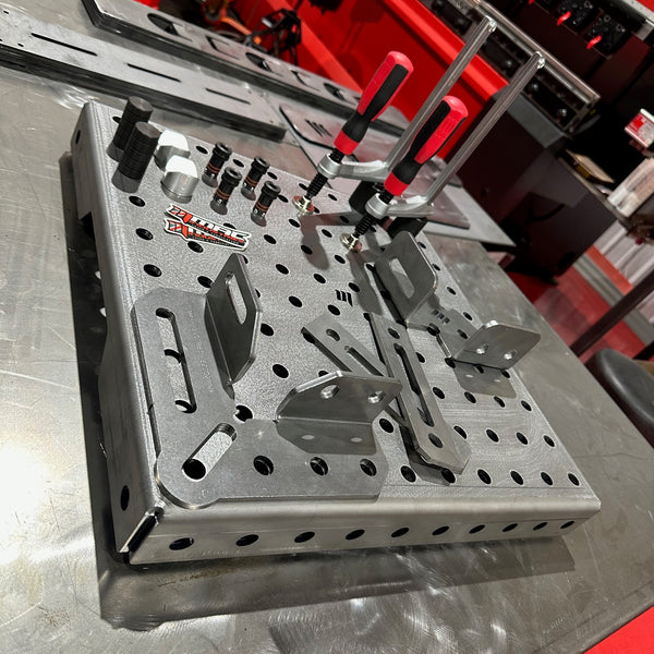 BASIC MiniPRO 520mm x 520mm - Welding Table + Starter Tooling Kit 2 - Portable Weld Jig Table 16D