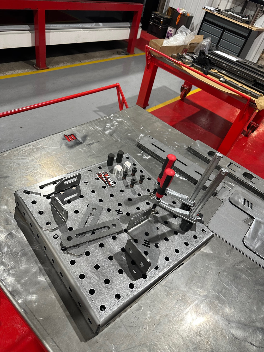 BASIC MiniPRO 520mm x 520mm - Kit 1 - Portable Weld Jig Table 16D Welding Table + Starter Tooling