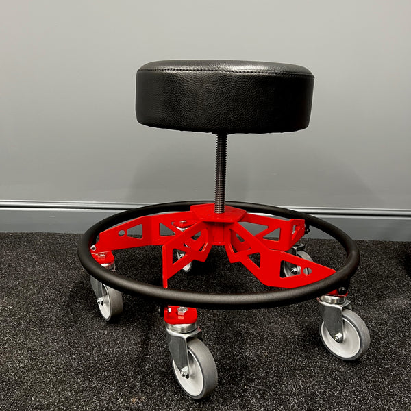Helix Low Rider Adjustable Workshop Chair / Shop Stool - Made In Britain
