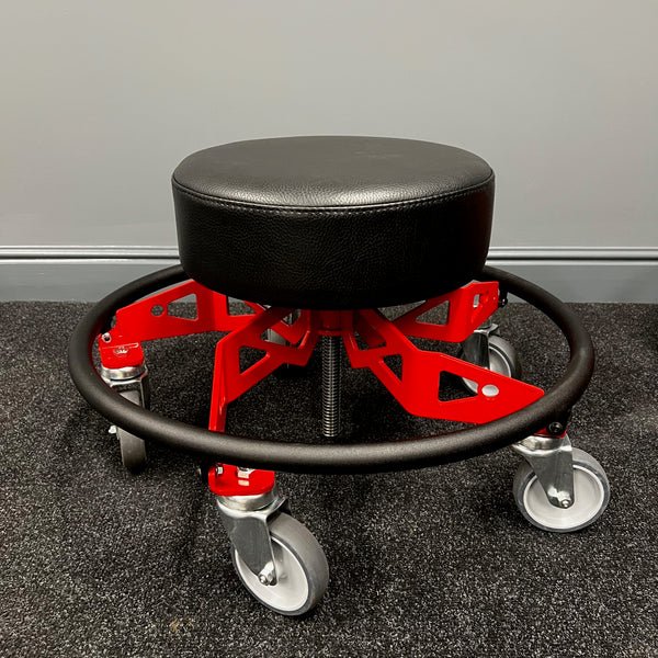 Helix Low Rider Adjustable Workshop Chair / Shop Stool - Made In Britain