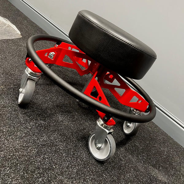 Helix Low Rider Adjustable Workshop Chair / Shop Stool - Made In Britain
