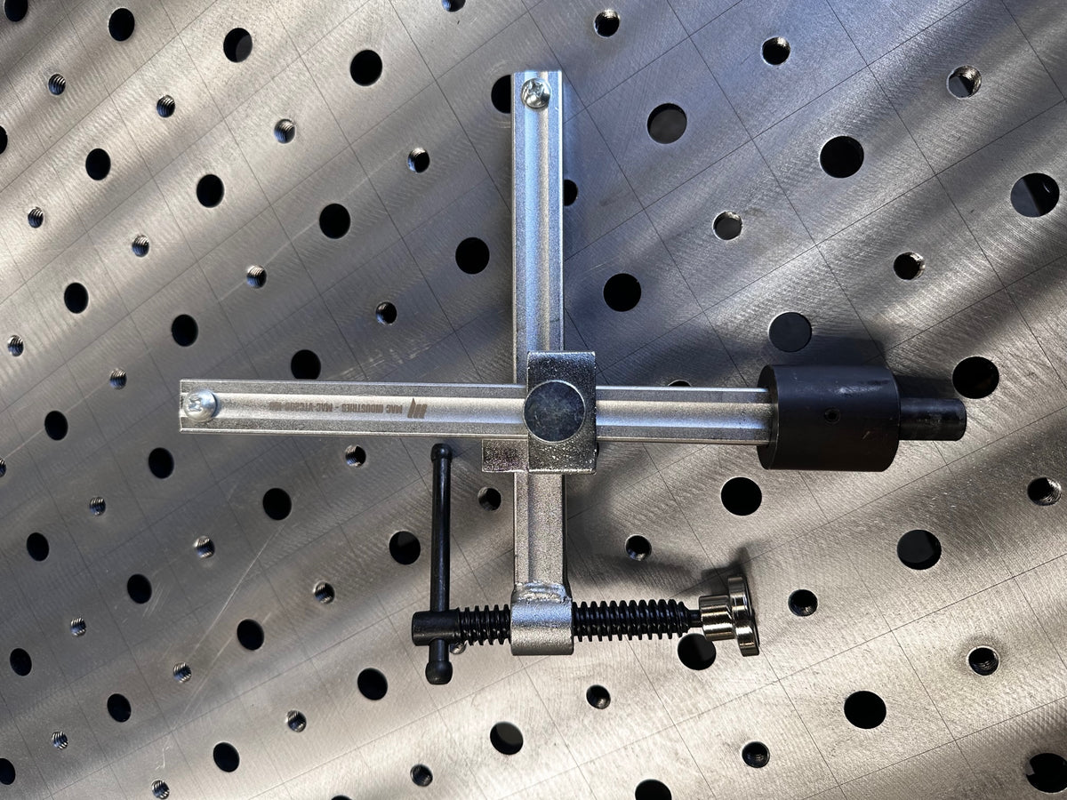 MAC Adjustable Throat 200 x 200 T-Handle 16D / 28D Fixture Table Weld Clamp Welding, view 3