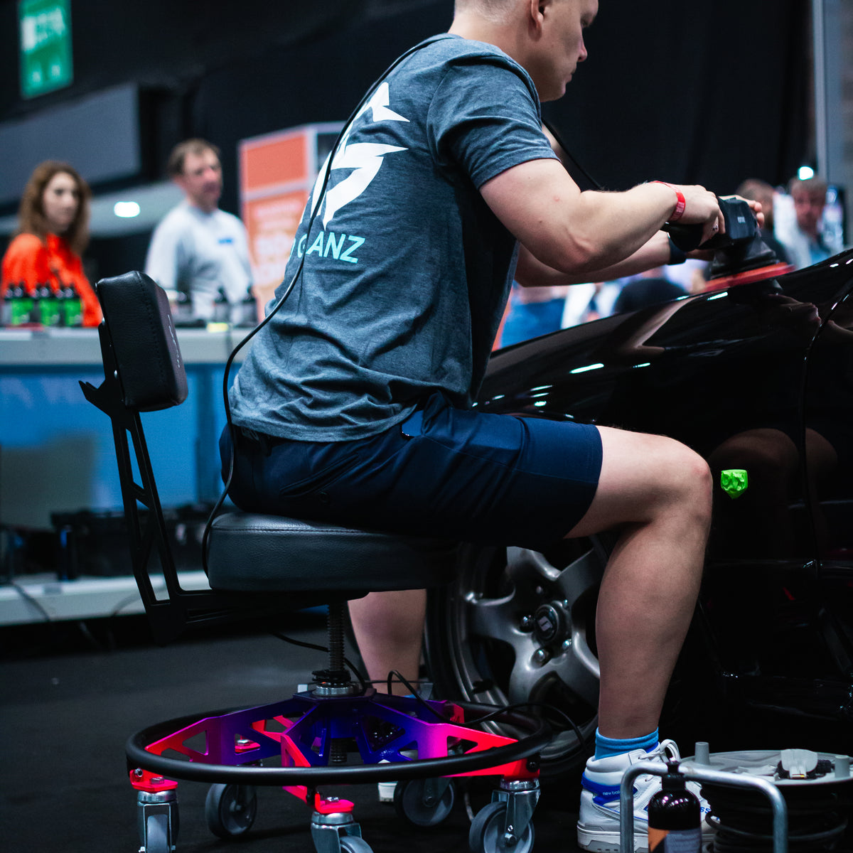 Helix Low Rider Adjustable Workshop Chair / Shop Stool - Made In Brita ...