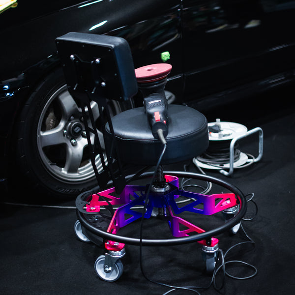Helix Low Rider Adjustable Workshop Chair / Shop Stool - Made In Britain