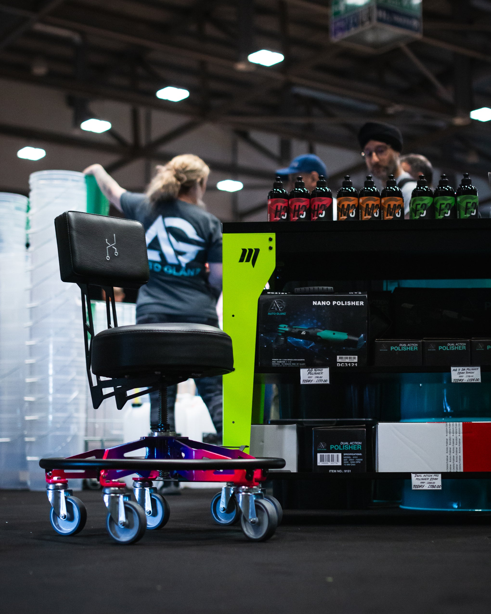 Helix Low Rider Adjustable Workshop Chair / Shop Stool - Made In Brita ...