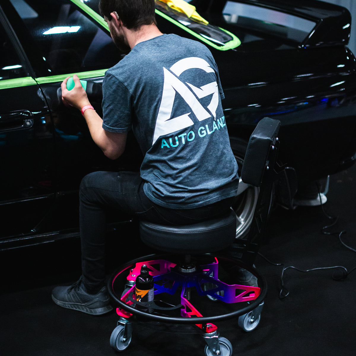 Helix Low Rider Adjustable Workshop Chair / Shop Stool - Made In Brita ...