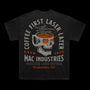 MAC - Coffee First Skull T-shirt - Unisex - Oversized Fit