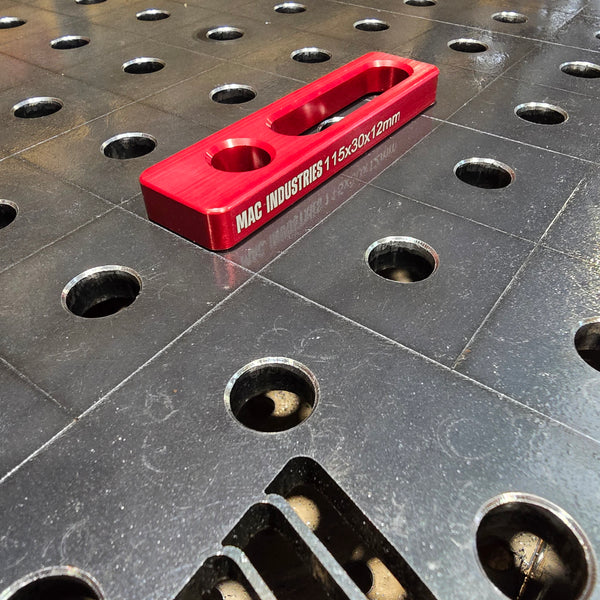 MAC - Milled 16D Aluminium Slotted Straight Edge Tab
