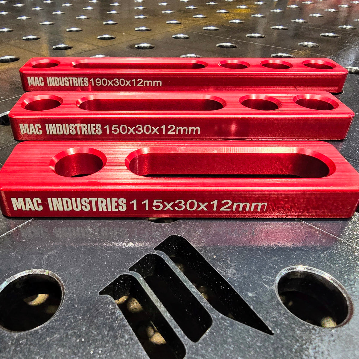 MAC - Milled 16D Aluminium Slotted Straight Edge Tab