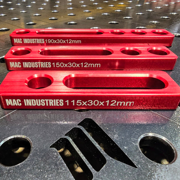 MAC - Milled 16D Aluminium Slotted Straight Edge Tab