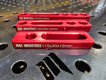 MAC Milled 16D Aluminium Slotted Straight Edge Tab