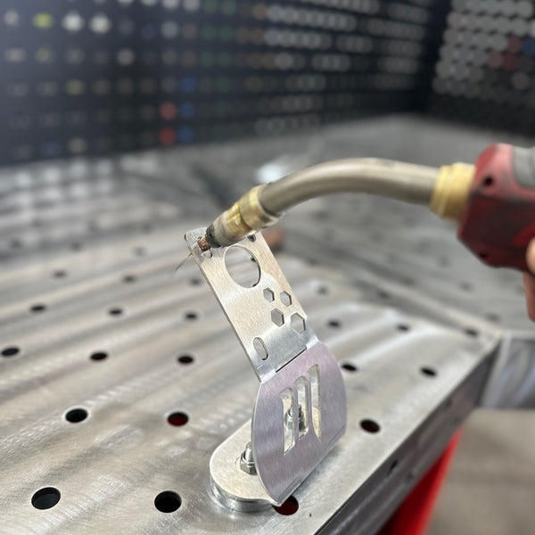 MAC Stainless MIG Torch Holder Dual Magnet with Tip Removal Holes