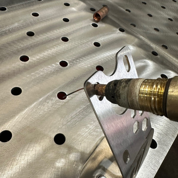 MAC Stainless MIG Torch Holder Dual Magnet with Tip Removal Holes