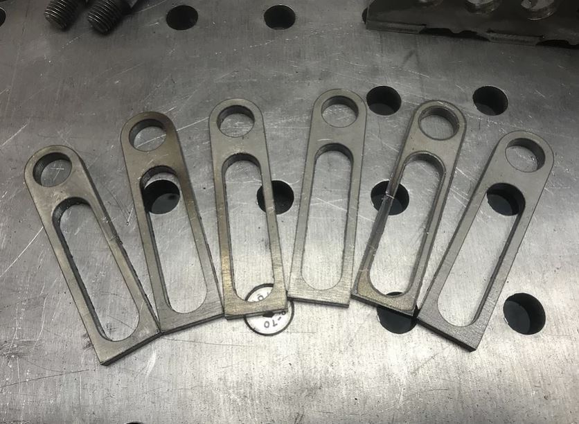 MAC - 75mm Slotted Tab Stops (6mm) Pack of 4no.  - Fixture Modular Welding Table Tooling