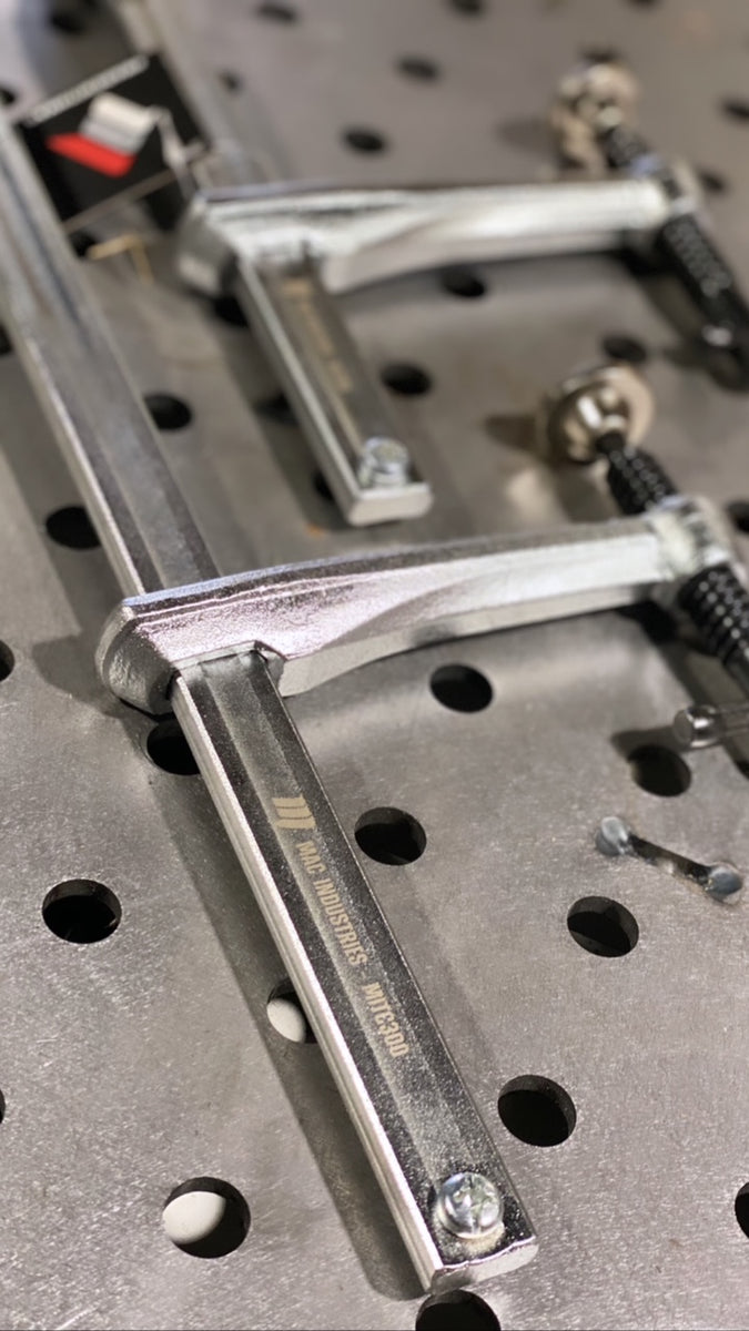 MAC - Strong 150mm  / 300mm T-Handle 16D Fixture Table Weld Clamp Welding