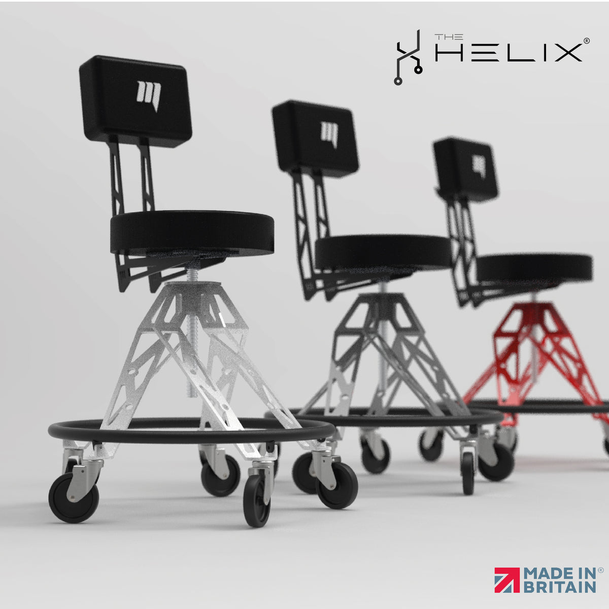 Helix Adapt+ Workshop Chair / Shop Stool - Made In Britain