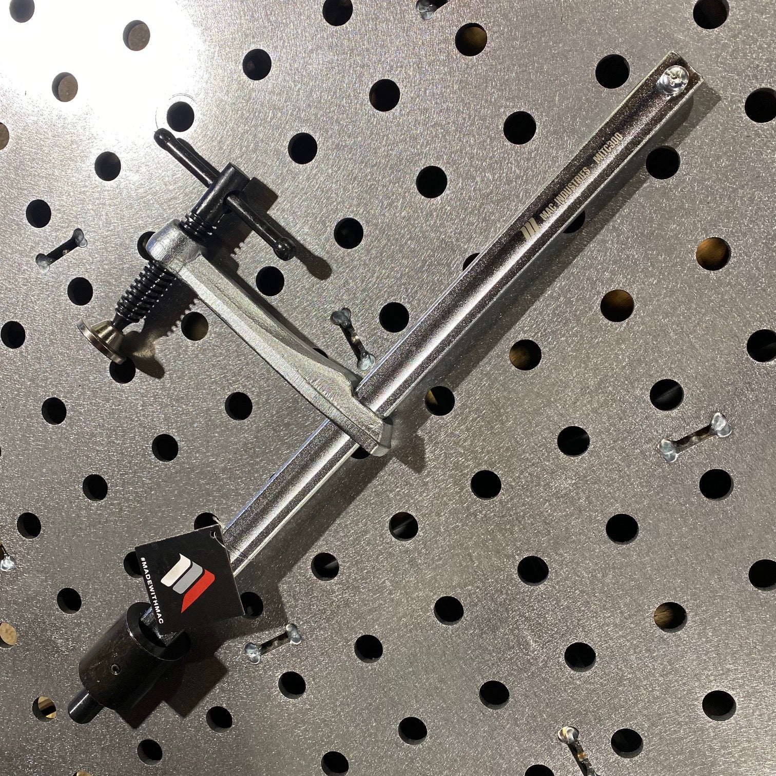 MAC - Strong 150mm / 300mm T-Handle 16D Fixture Table Weld Clamp Weldi ...