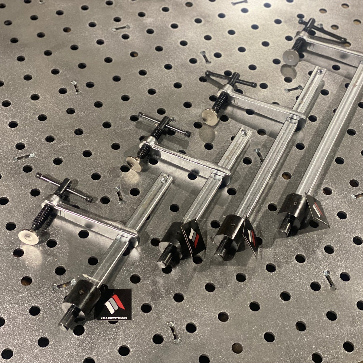 MAC - Strong 150mm  / 300mm T-Handle 16D Fixture Table Weld Clamp Welding