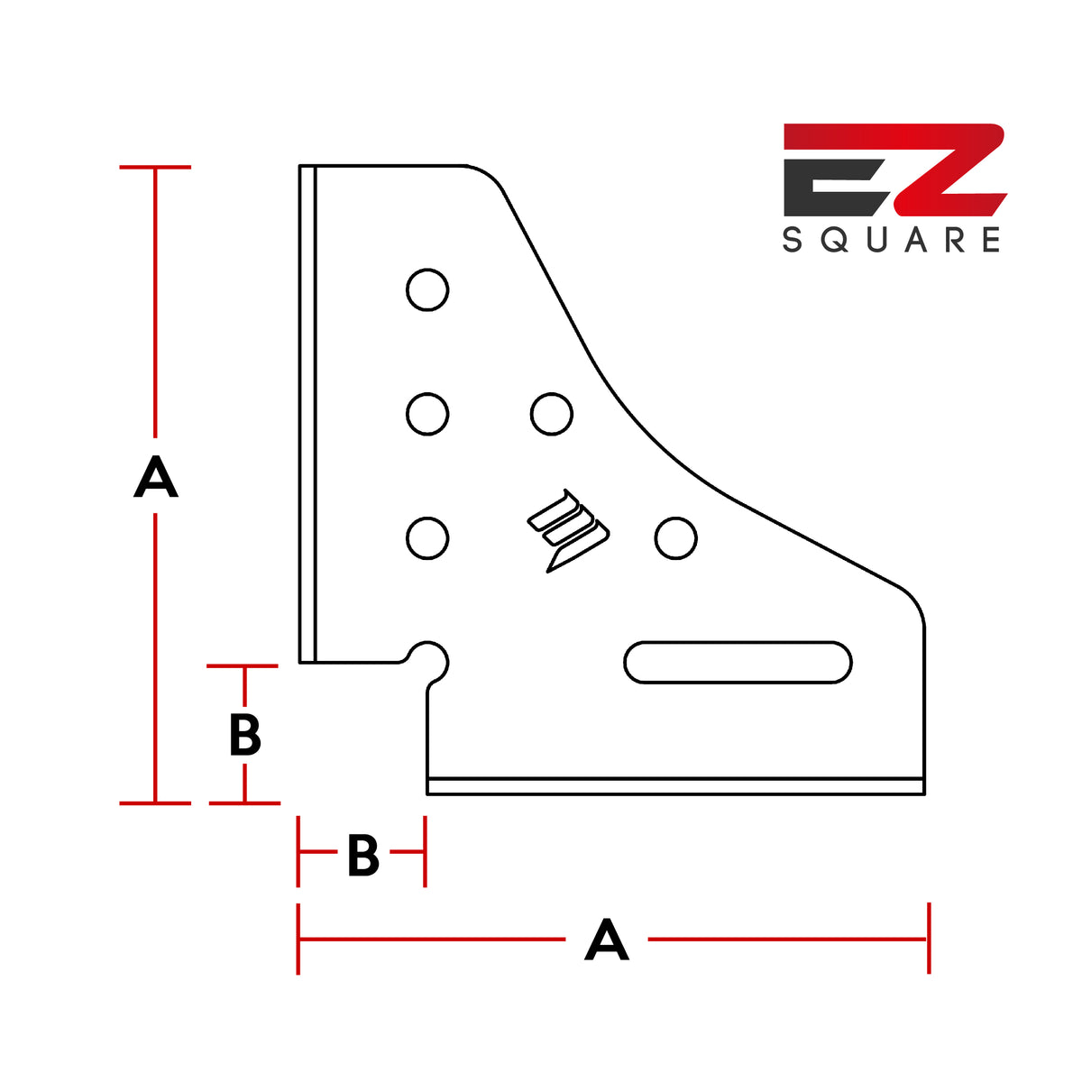 MAC - EZ Square 200mm - 90 Degree Speed Square - Made In Britain - Welding Fabrication Tooling - EZ-SQ200