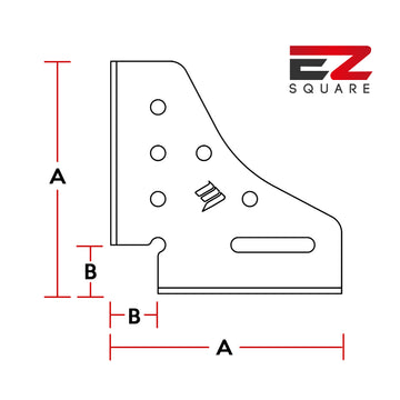 MAC EZ Square 200mm 90 Degree Speed Square Made In Britain Welding Fabrication Tooling EZ-SQ200