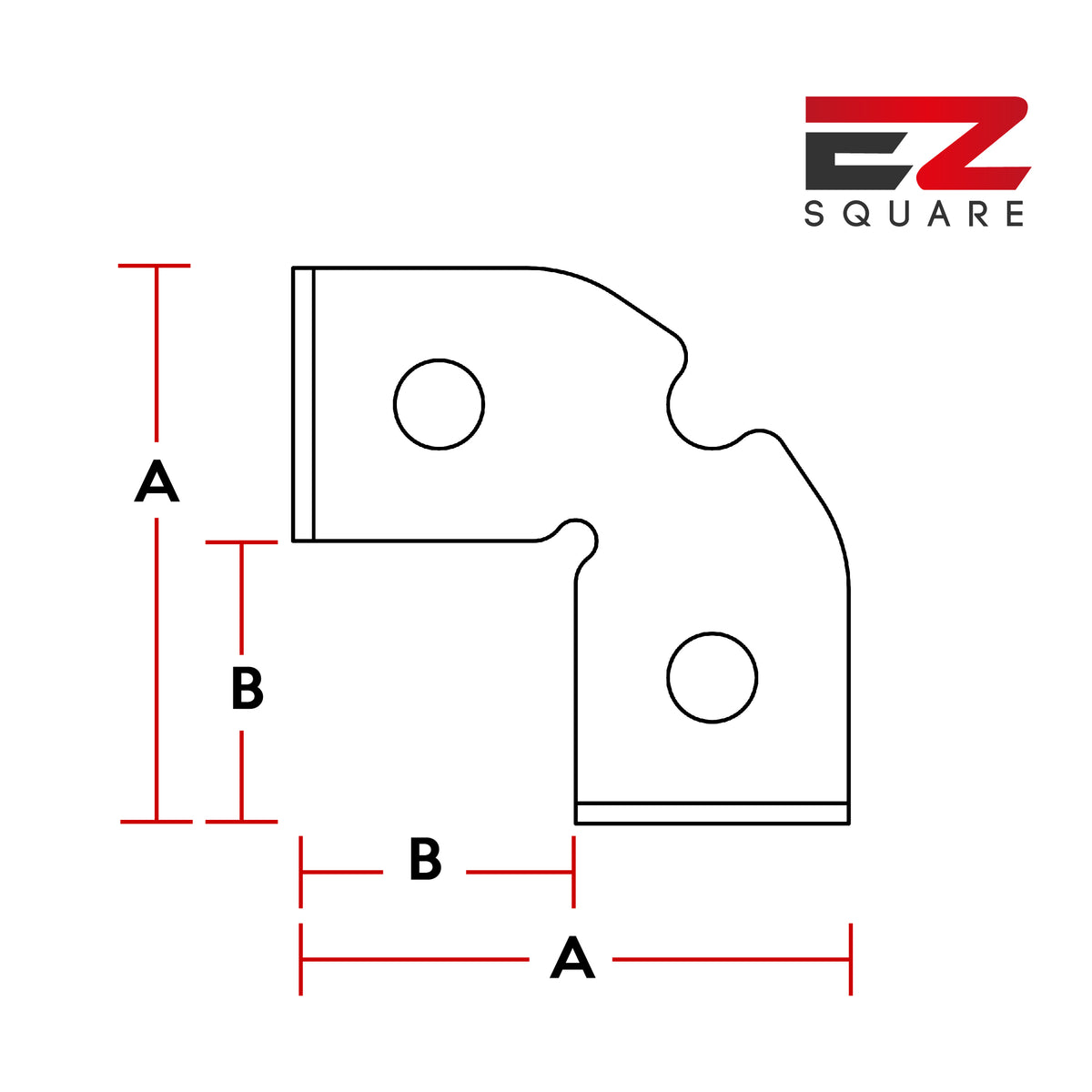 MAC - EZ Square 50mm - 90 Degree Speed Square - Made In Britain - Welding Fabrication Tooling - EZ-SQ50