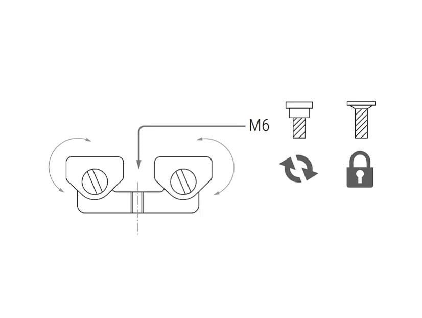 PIHER- Adapter for Tube - Fixture Weld Table Piston Clamp Bar