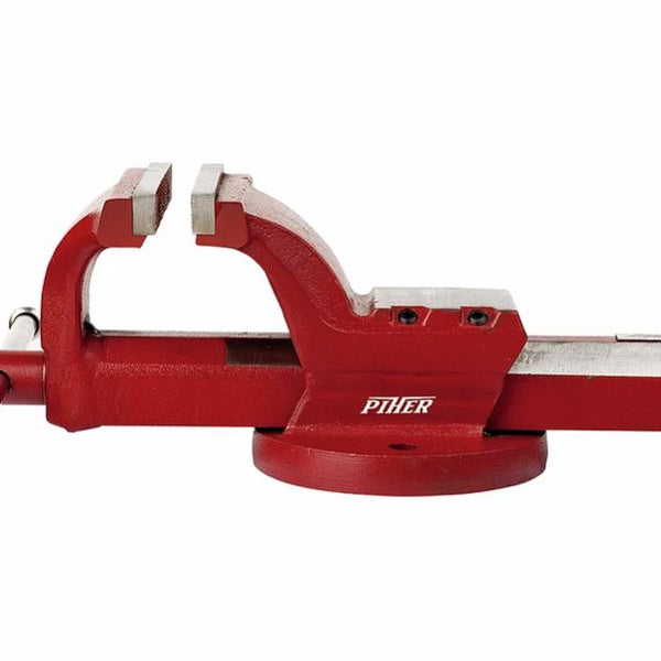 PIHER - 12.5cm Bench Vice with Square Runners Heavy Duty Clamp
