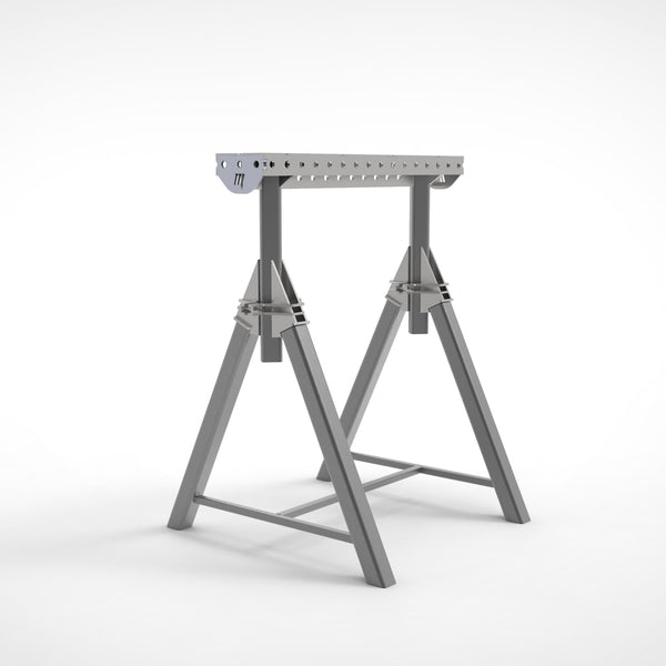 Pair of  PRO Horse - Adjustable Height 800- 1050mm Fabrication Horse Fixture Table Bench Rest