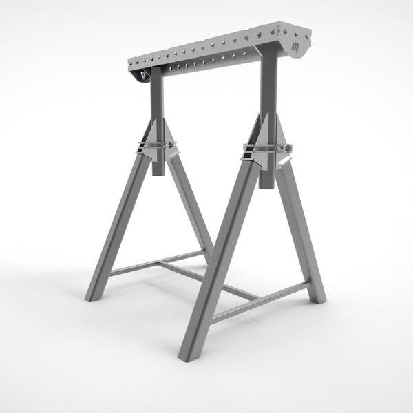 Pair of  PRO Horse - Adjustable Height 800- 1050mm Fabrication Horse Fixture Table Bench Rest