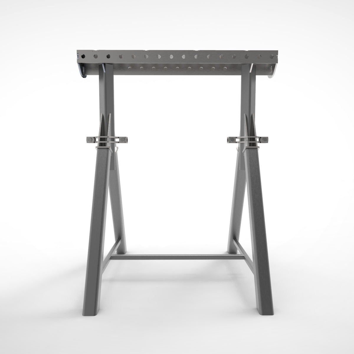 Pair of  PRO Horse - Adjustable Height 800- 1050mm Fabrication Horse Fixture Table Bench Rest