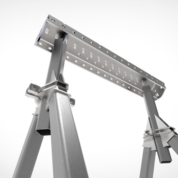 Pair of  PRO Horse - Adjustable Height 800- 1050mm Fabrication Horse Fixture Table Bench Rest
