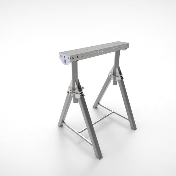 Pair of  PRO Horse - Adjustable Height 800- 1050mm Fabrication Horse Fixture Table Bench Rest