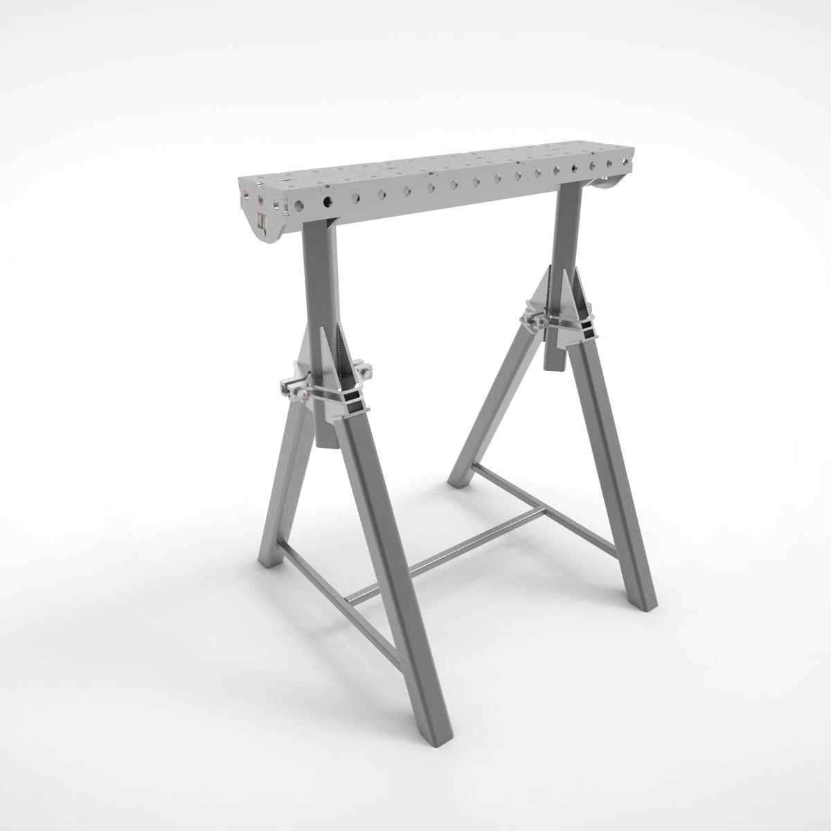 Pair of  PRO Horse - Adjustable Height 800- 1050mm Fabrication Horse Fixture Table Bench Rest