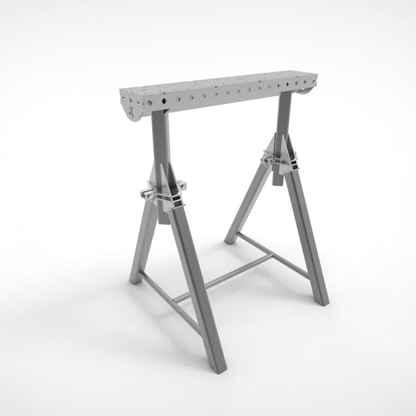 Pair of  PRO Horse - Adjustable Height 800- 1050mm Fabrication Horse Fixture Table Bench Rest