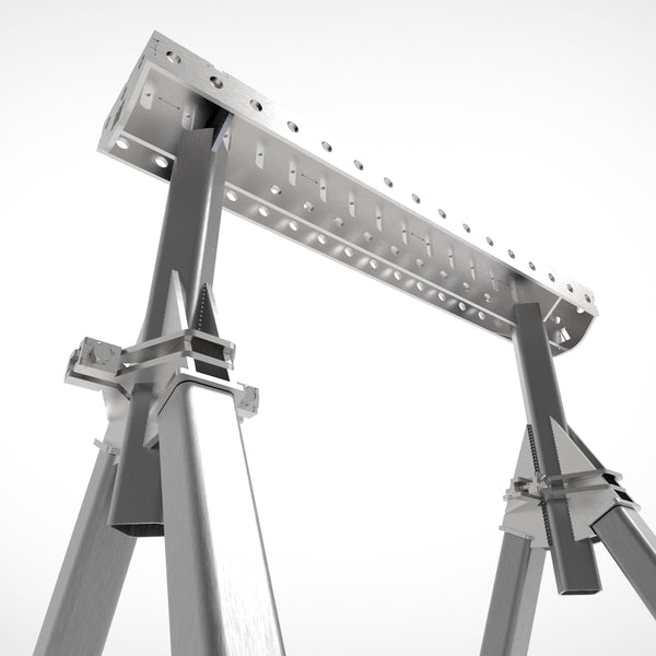 Pair of  PRO Horse - Adjustable Height 800- 1050mm Fabrication Horse Fixture Table Bench Rest